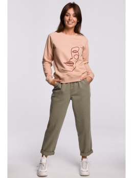 B167 Stylowa bluza z nadrukiem