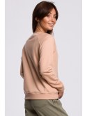 B167 Stylowa bluza z nadrukiem