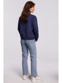 B167 Stylowa bluza z nadrukiem