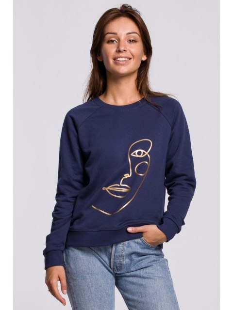 B167 Stylowa bluza z nadrukiem B167 Stylowa bluza z nadrukiem