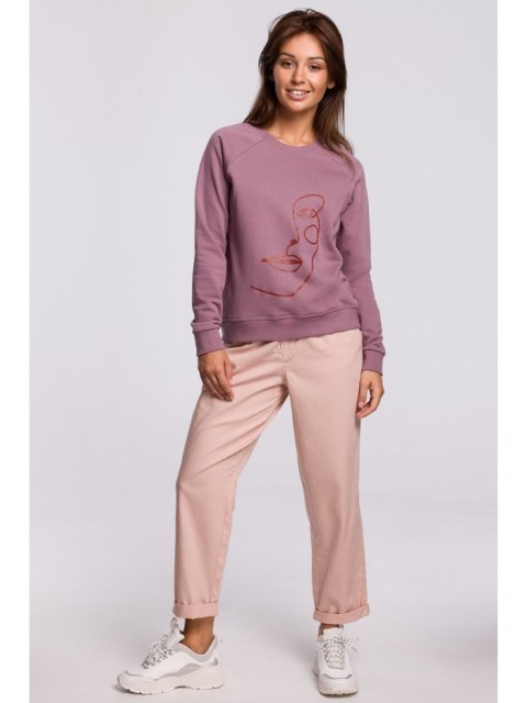 B167 Stylowa bluza z nadrukiem B167 Stylowa bluza z nadrukiem
