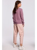 B167 Stylowa bluza z nadrukiem
