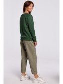 B167 Stylowa bluza z nadrukiem