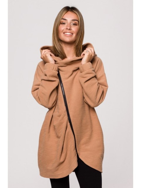 B203 Bluza tunika z kołnierzem i kapturem B203 Bluza tunika z kołnierzem i kapturem