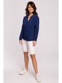 B225 Bluza z wycięciem w dekolcie