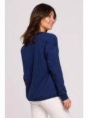 B225 Bluza z wycięciem w dekolcie