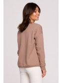 B225 Bluza z wycięciem w dekolcie