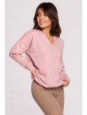 B225 Bluza z wycięciem w dekolcie