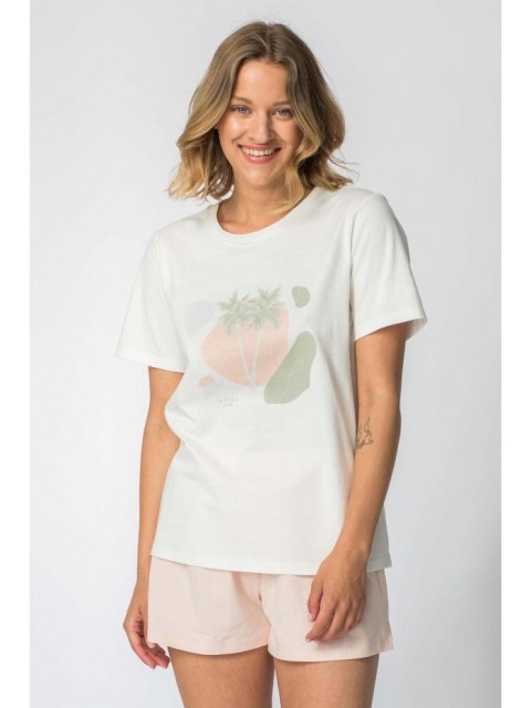 LA108 T-shirt z nadrukiem wakacyjnym LA108 T-shirt z nadrukiem wakacyjnym