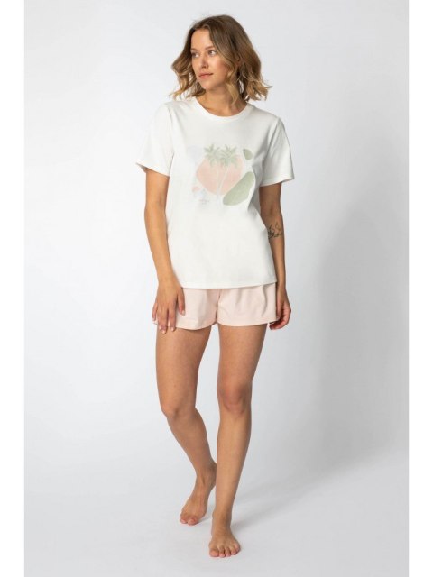 LA108 T-shirt z nadrukiem wakacyjnym LA108 T-shirt z nadrukiem wakacyjnym
