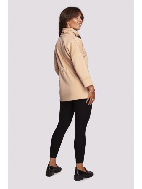 B236 Bluza z golfem i tasiemką w centki B236 Bluza z golfem i tasiemką w centki