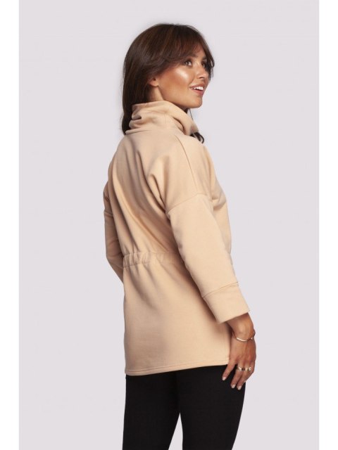 B236 Bluza z golfem i tasiemką w centki B236 Bluza z golfem i tasiemką w centki