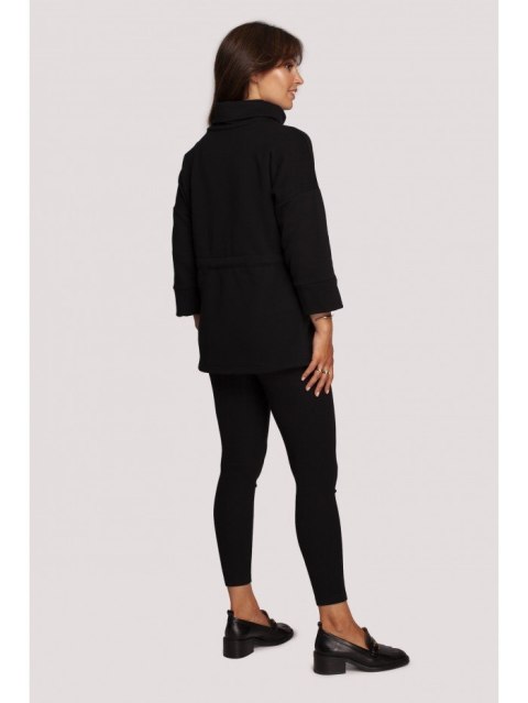 B236 Bluza z golfem i tasiemką w centki B236 Bluza z golfem i tasiemką w centki