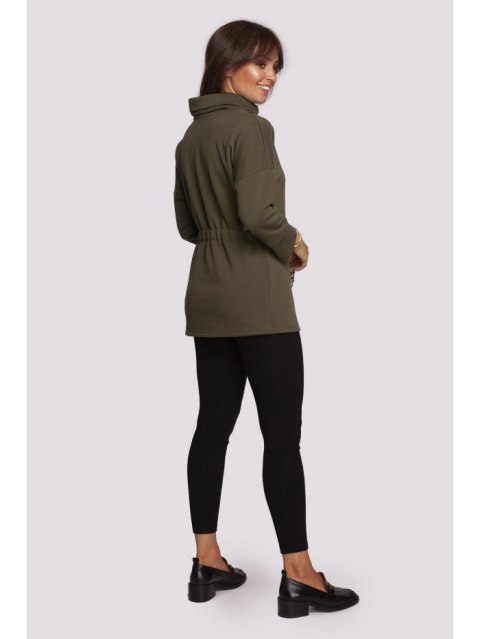 B236 Bluza z golfem i tasiemką w centki B236 Bluza z golfem i tasiemką w centki