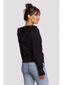 B246 Bluza na zakładkę z kapturem