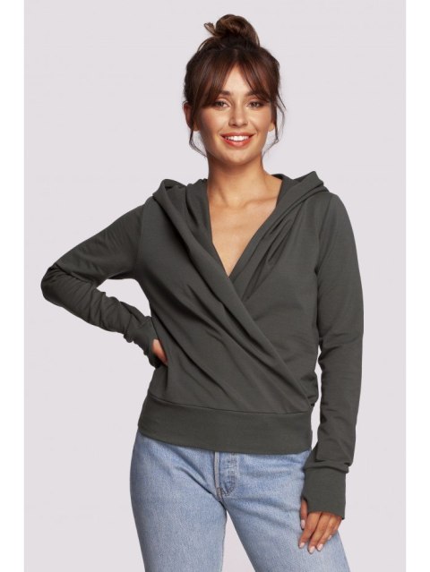 B246 Bluza na zakładkę z kapturem B246 Bluza na zakładkę z kapturem