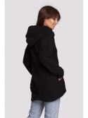 B249 Bluza z kominem i kapturem