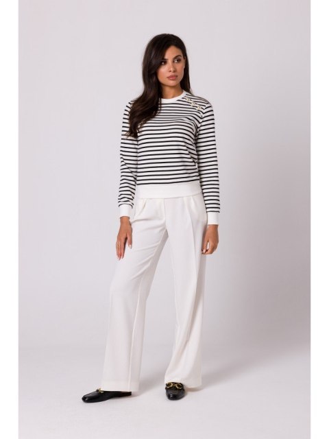 B251 Bluza w paski z ozdobnymi guzikami B251 Bluza w paski z ozdobnymi guzikami
