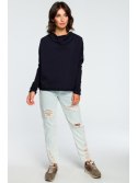 B094 Bluza z dekoltem z tyłu