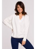 B225 Bluza z wycięciem w dekolcie