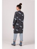 BK102 Długi kardigan w róże