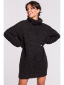 BK030 Długi sweter z golfem