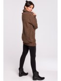 BK030 Długi sweter z golfem