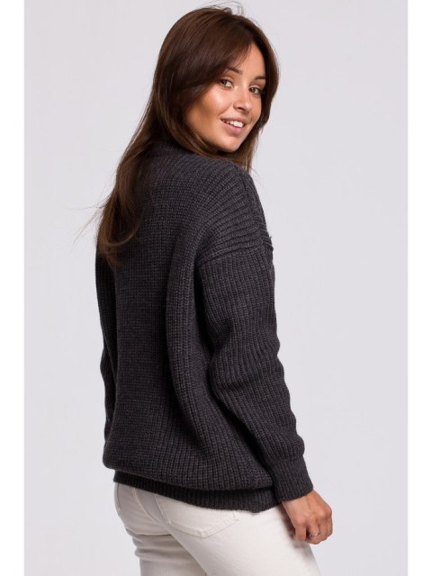BK052 Długi sweter w prążek BK052 Długi sweter w prążek