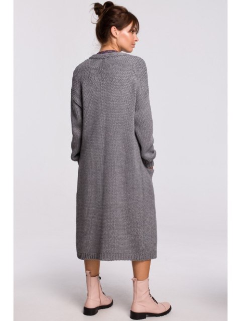 BK053 Długi kardigan z kieszeniami BK053 Długi kardigan z kieszeniami