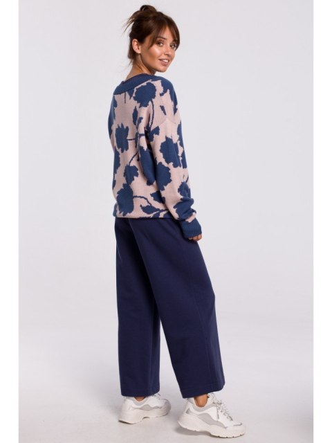 BK056 Sweter w kwiaty BK056 Sweter w kwiaty