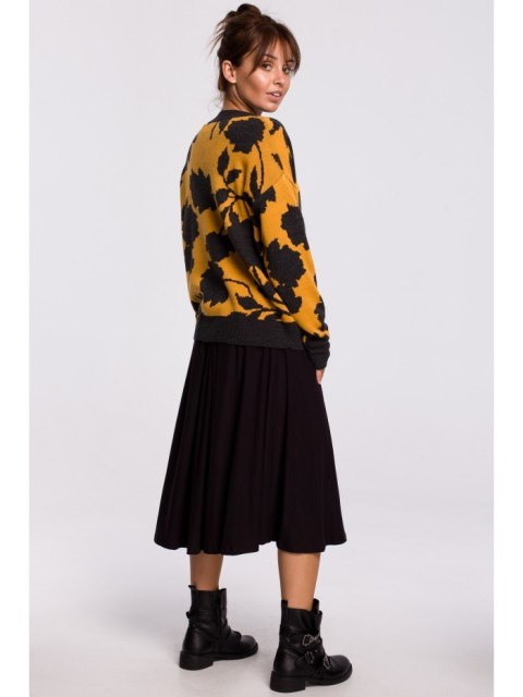 BK056 Sweter w kwiaty BK056 Sweter w kwiaty