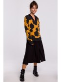 BK056 Sweter w kwiaty