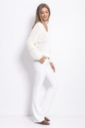 Sweter Chunky Knit z dekoltem V F760 Fobya