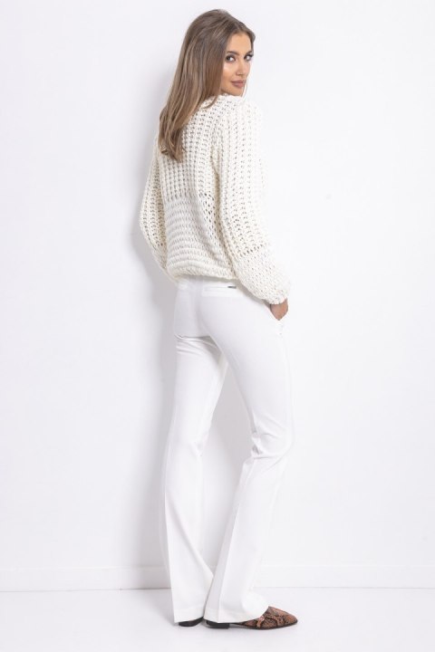 Sweter Chunky Knit z dekoltem V F760 Fobya Sweter Chunky Knit z dekoltem V F760 Fobya