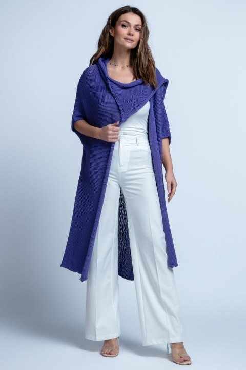 BAWEŁNIANY KARDIGAN OVERSIZE Z KAPUREM F1852 Fobya BAWEŁNIANY KARDIGAN OVERSIZE Z KAPUREM F1852 Fobya