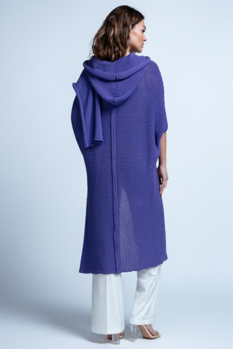 BAWEŁNIANY KARDIGAN OVERSIZE Z KAPUREM F1852 Fobya BAWEŁNIANY KARDIGAN OVERSIZE Z KAPUREM F1852 Fobya