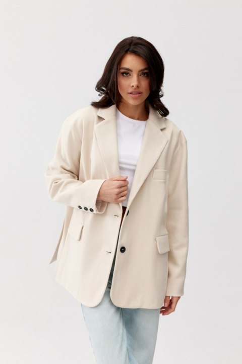 Arya - marynarka oversize z rozcięciami po bokach BEZ Arya - marynarka oversize z rozcięciami po bokach BEZ