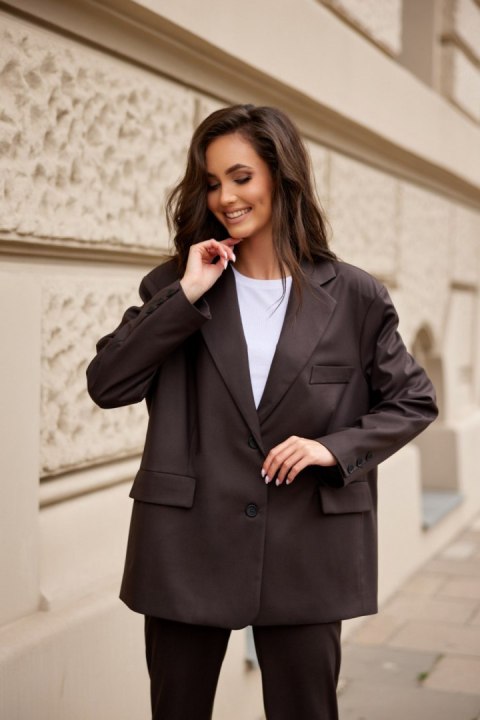 Bridget - długa marynarka o oversize'owym kroju BRA Bridget - długa marynarka o oversize'owym kroju BRA