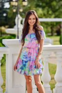 Miya - sukienka hiszpanka z falbanami krótki rękaw 37D