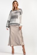 Kolorowy casualowy sweter z wełny F1895 Fobya