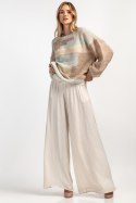 Kolorowy casualowy sweter z wełny F1895 Fobya
