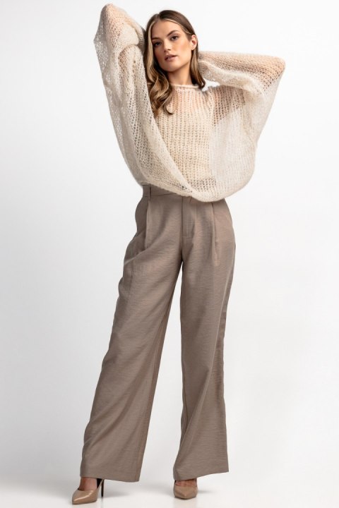 Lekki sweter z wełny alpaki i moheru kroju oversize F1893 Fobya Lekki sweter z wełny alpaki i moheru kroju oversize F1893 Fobya