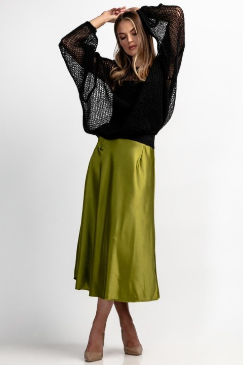 Lekki sweter z wełny alpaki i moheru kroju oversize F1893 Fobya Lekki sweter z wełny alpaki i moheru kroju oversize F1893 Fobya