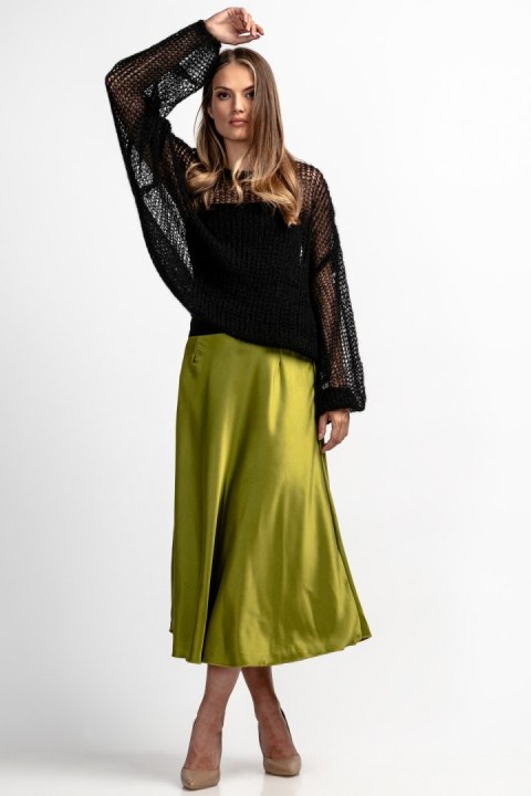 Lekki sweter z wełny alpaki i moheru kroju oversize F1893 Fobya Lekki sweter z wełny alpaki i moheru kroju oversize F1893 Fobya