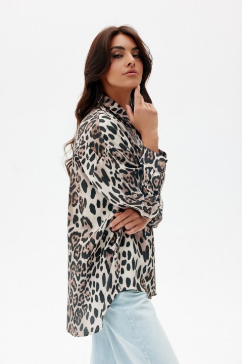 Maila - koszula oversize w zwierzęce wzory W26 Maila - koszula oversize w zwierzęce wzory W26