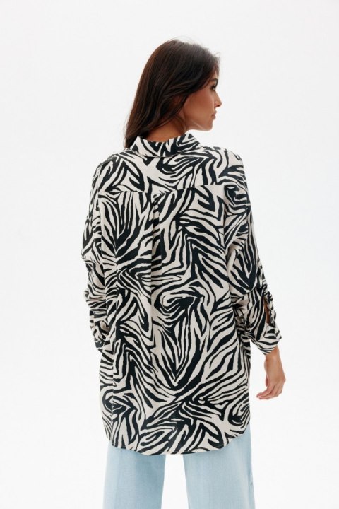 Maila - koszula oversize w zwierzęce wzory W27 Maila - koszula oversize w zwierzęce wzory W27