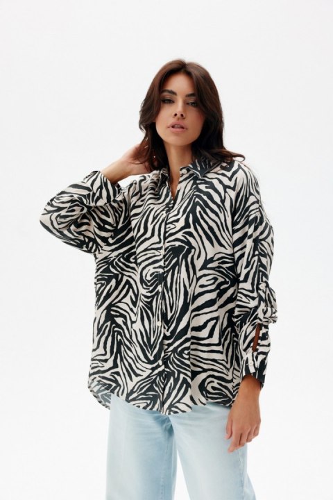 Maila - koszula oversize w zwierzęce wzory W27 Maila - koszula oversize w zwierzęce wzory W27
