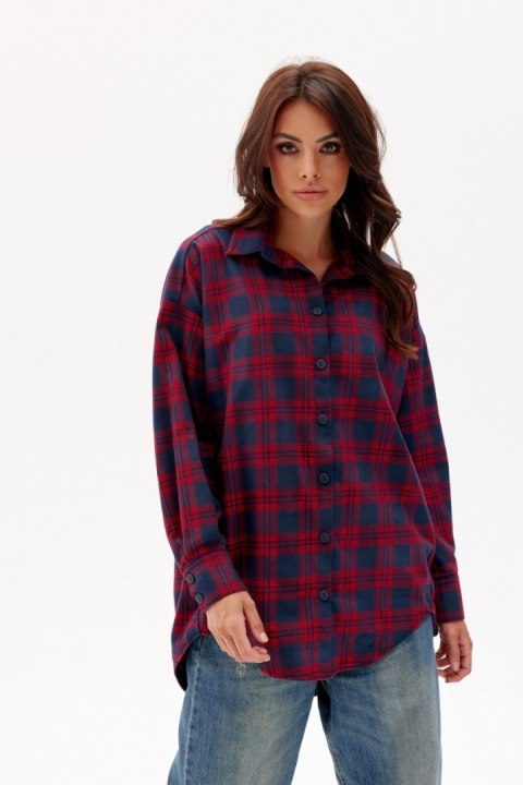 Jolene - koszula oversize w kratę A25 Jolene - koszula oversize w kratę A25