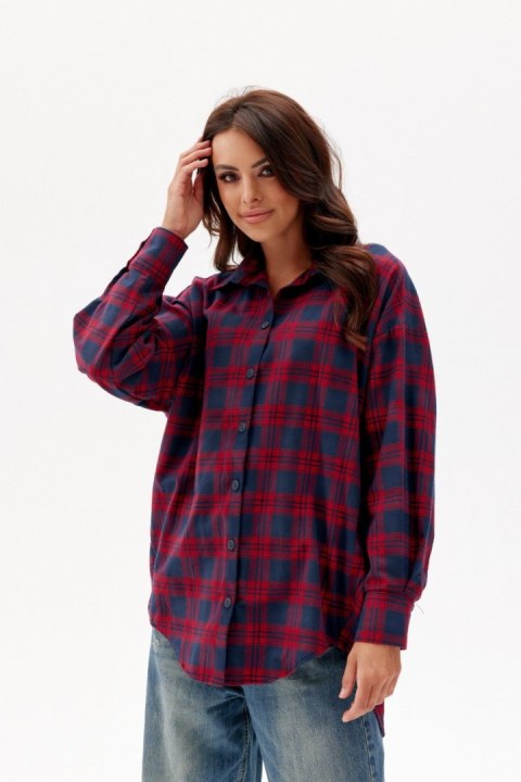 Jolene - koszula oversize w kratę A25 Jolene - koszula oversize w kratę A25