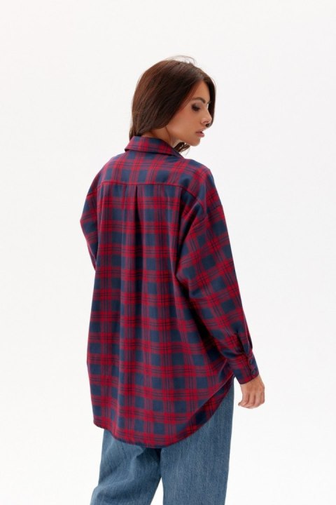 Jolene - koszula oversize w kratę A25 Jolene - koszula oversize w kratę A25